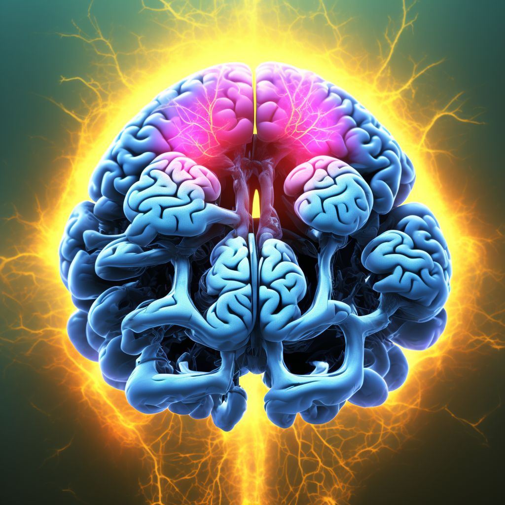 Unspecified focal traumatic brain injury with loss of consciousness of 1 hour to 5 hours 59 minutes, initial encounter digital illustration