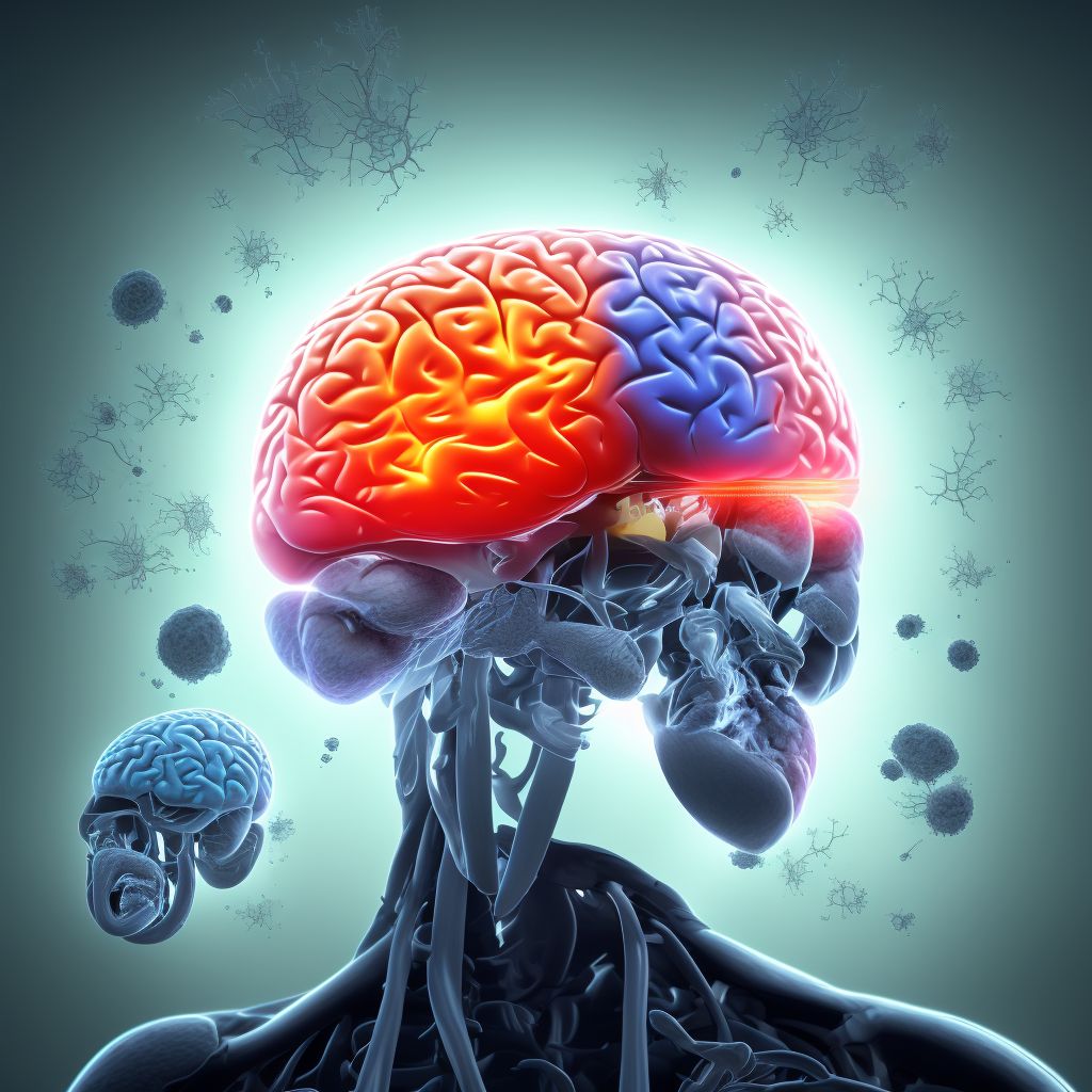 Unspecified focal traumatic brain injury with loss of consciousness of 6 hours to 24 hours, subsequent encounter digital illustration