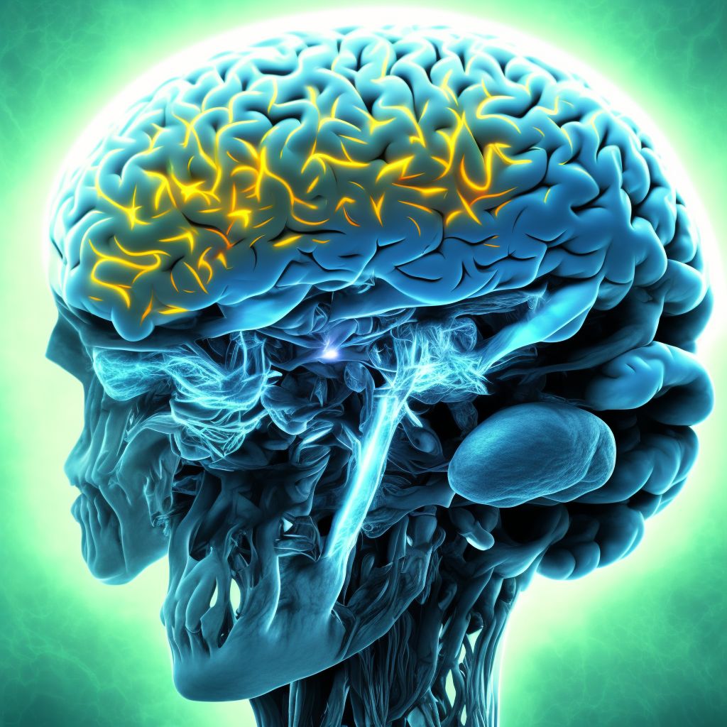 Unspecified focal traumatic brain injury with loss of consciousness greater than 24 hours with return to pre-existing conscious level, initial encounter digital illustration