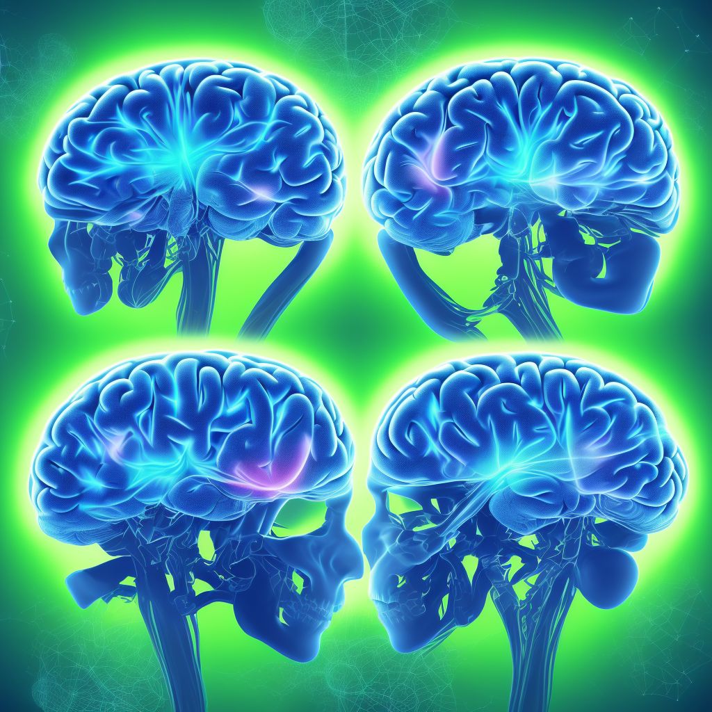 Unspecified focal traumatic brain injury with loss of consciousness greater than 24 hours with return to pre-existing conscious level, subsequent encounter digital illustration