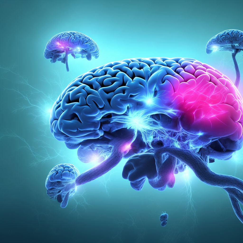 Unspecified focal traumatic brain injury with loss of consciousness greater than 24 hours with return to pre-existing conscious level, sequela digital illustration