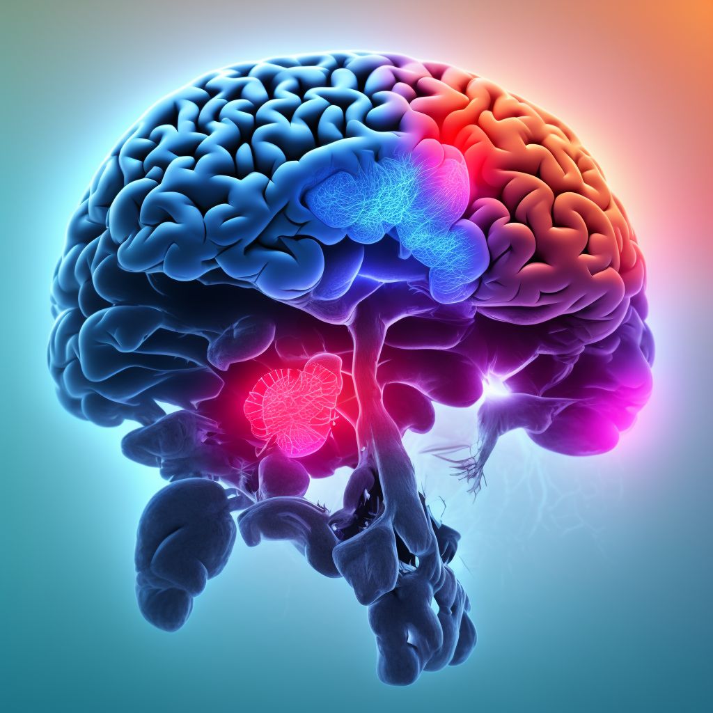 Unspecified focal traumatic brain injury with loss of consciousness of unspecified duration, subsequent encounter digital illustration