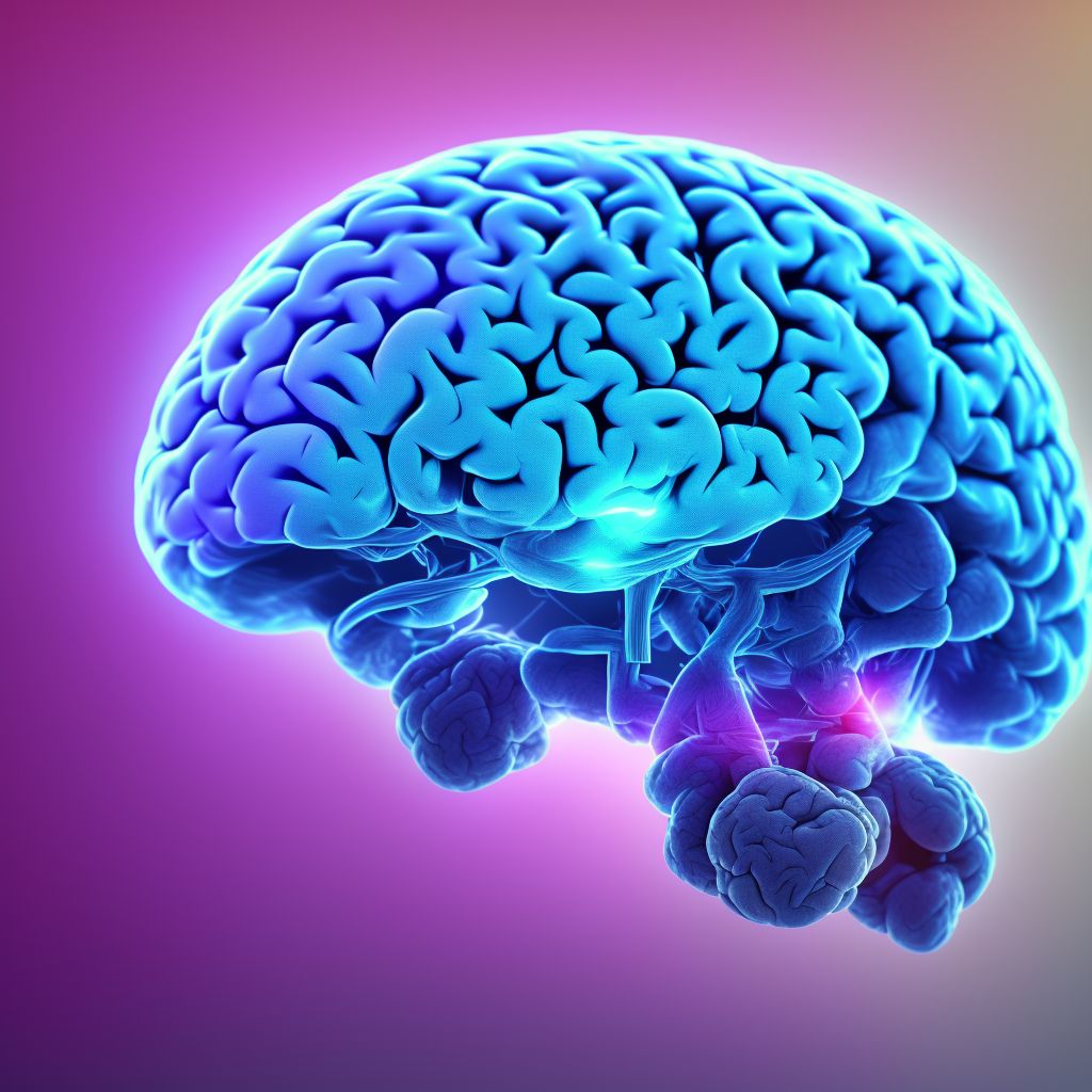 Unspecified focal traumatic brain injury with loss of consciousness of unspecified duration, sequela digital illustration