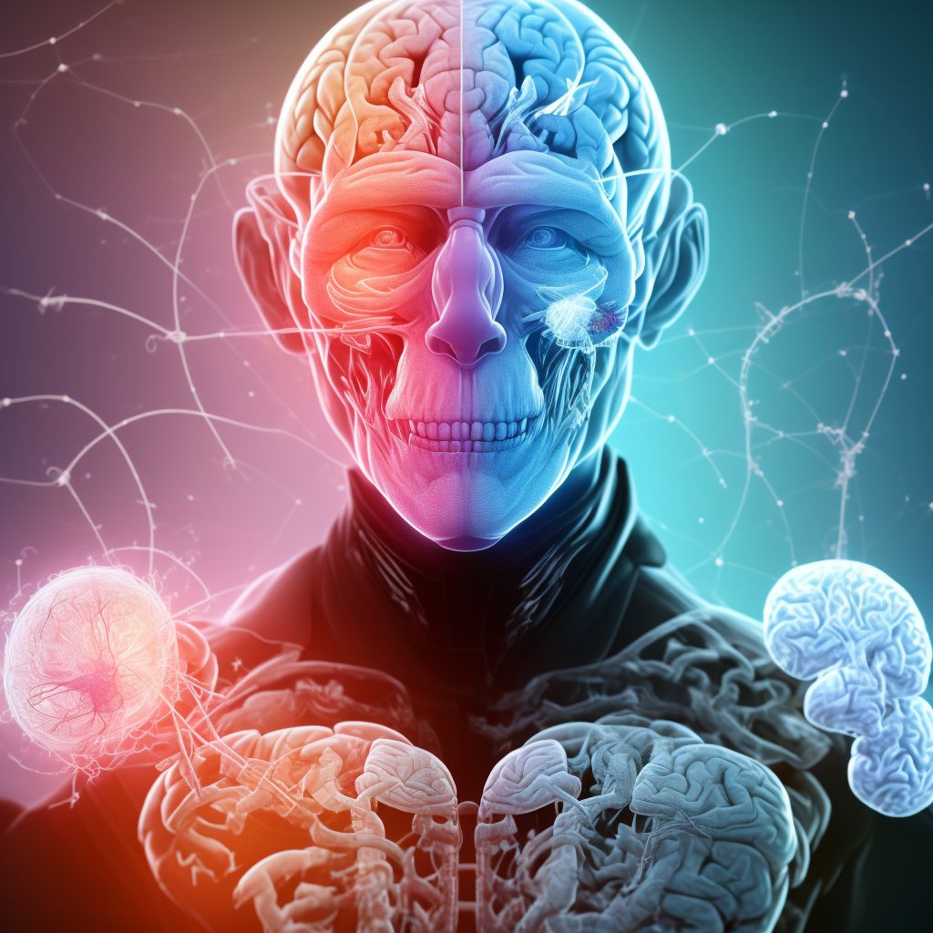 Contusion and laceration of right cerebrum without loss of consciousness, initial encounter digital illustration