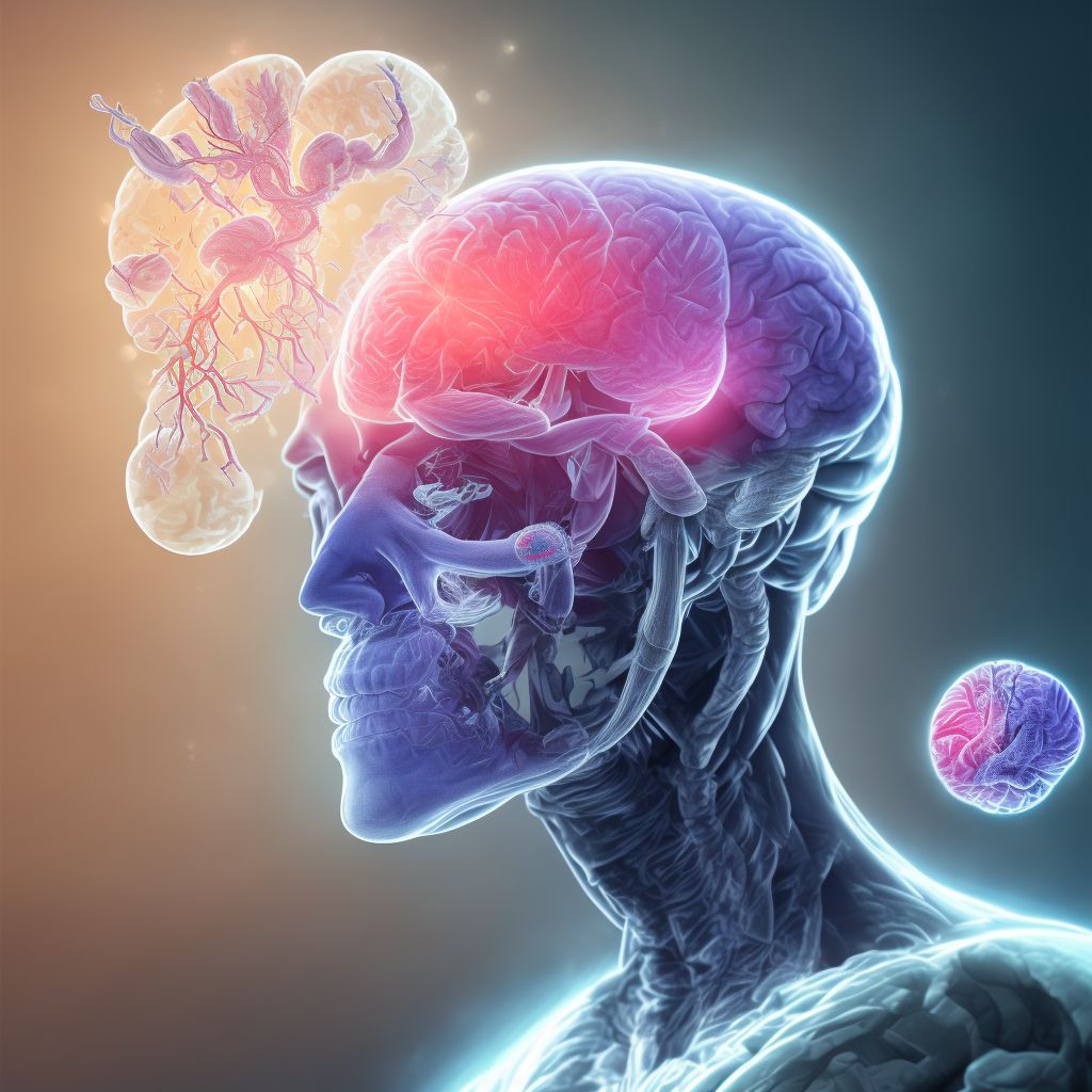 Contusion and laceration of right cerebrum with loss of consciousness greater than 24 hours without return to pre-existing conscious level with patient surviving, initial encounter digital illustration