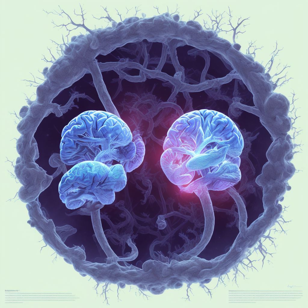 Contusion and laceration of right cerebrum with loss of consciousness status unknown, initial encounter digital illustration