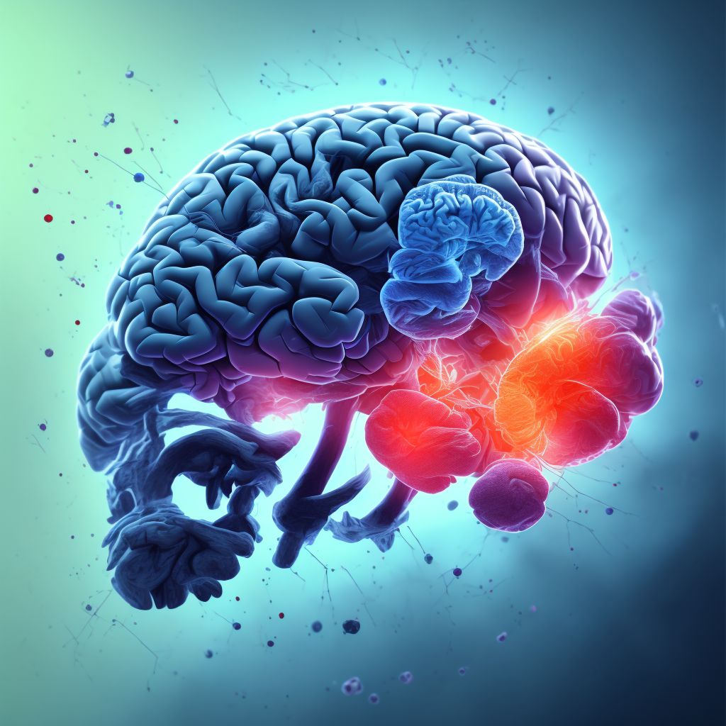 Contusion and laceration of left cerebrum with loss of consciousness of 31 minutes to 59 minutes, initial encounter digital illustration