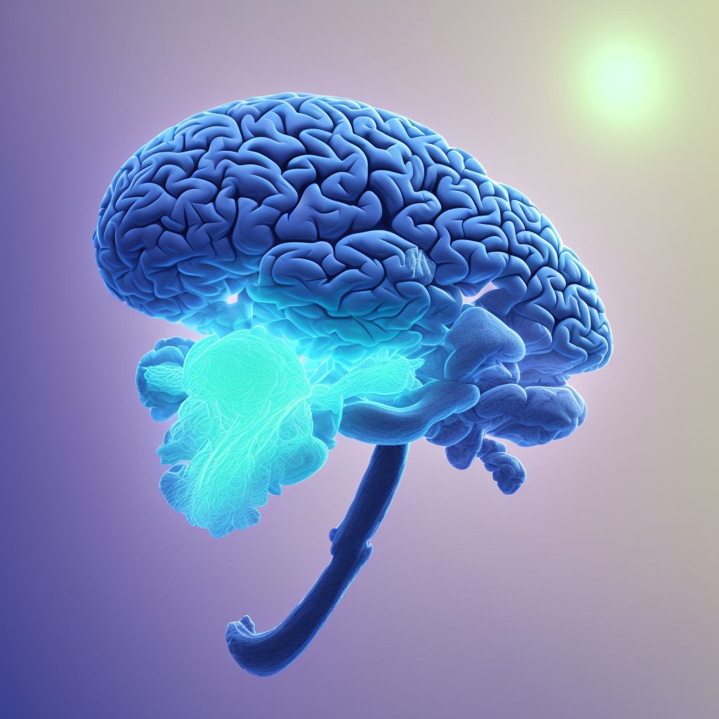 Contusion and laceration of left cerebrum with loss of consciousness of any duration with death due to brain injury prior to regaining consciousness, subsequent encounter digital illustration