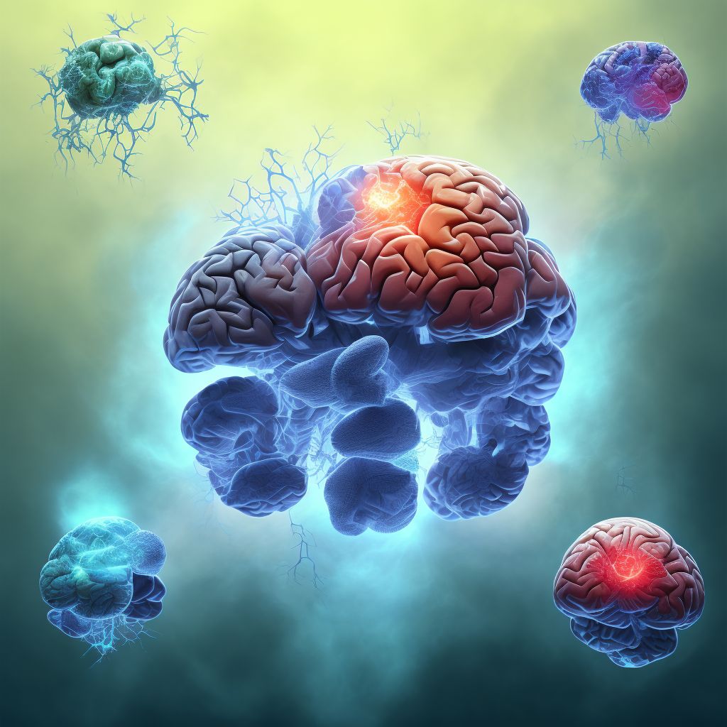 Contusion and laceration of cerebrum, unspecified, with loss of consciousness of 31 minutes to 59 minutes, initial encounter digital illustration