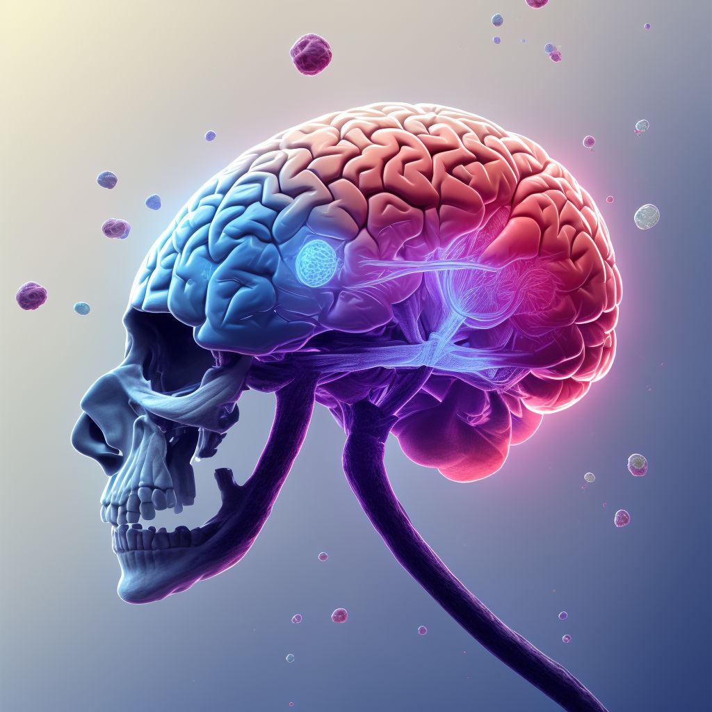 Contusion and laceration of cerebrum, unspecified, with loss of consciousness of 6 hours to 24 hours, sequela digital illustration