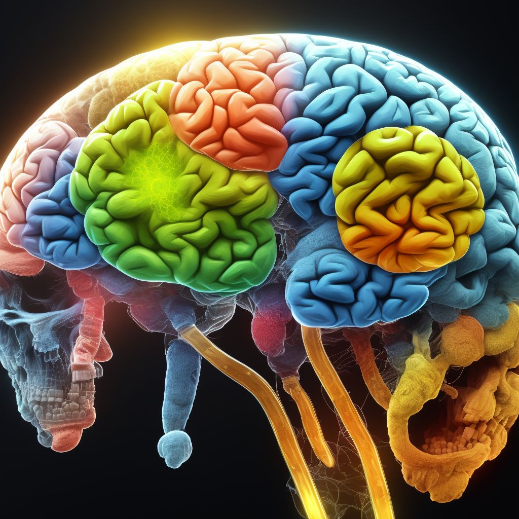 Contusion and laceration of cerebrum, unspecified, with loss of consciousness greater than 24 hours with return to pre-existing conscious level, sequela digital illustration