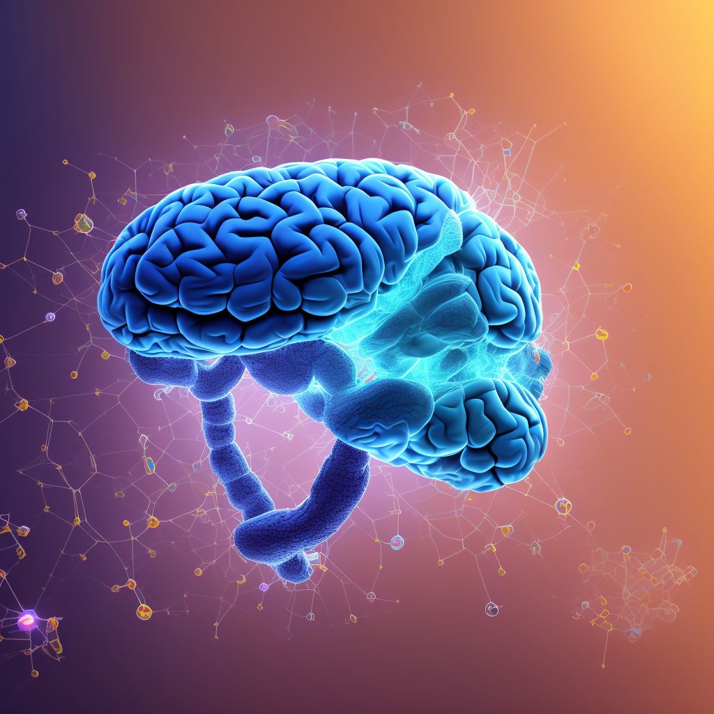 Contusion and laceration of cerebrum, unspecified, with loss of consciousness of unspecified duration, subsequent encounter digital illustration