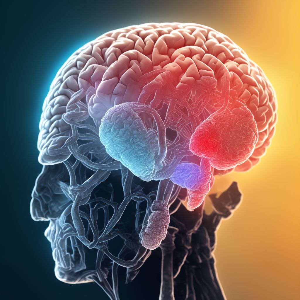 Contusion and laceration of cerebrum, unspecified, with loss of consciousness status unknown, initial encounter digital illustration