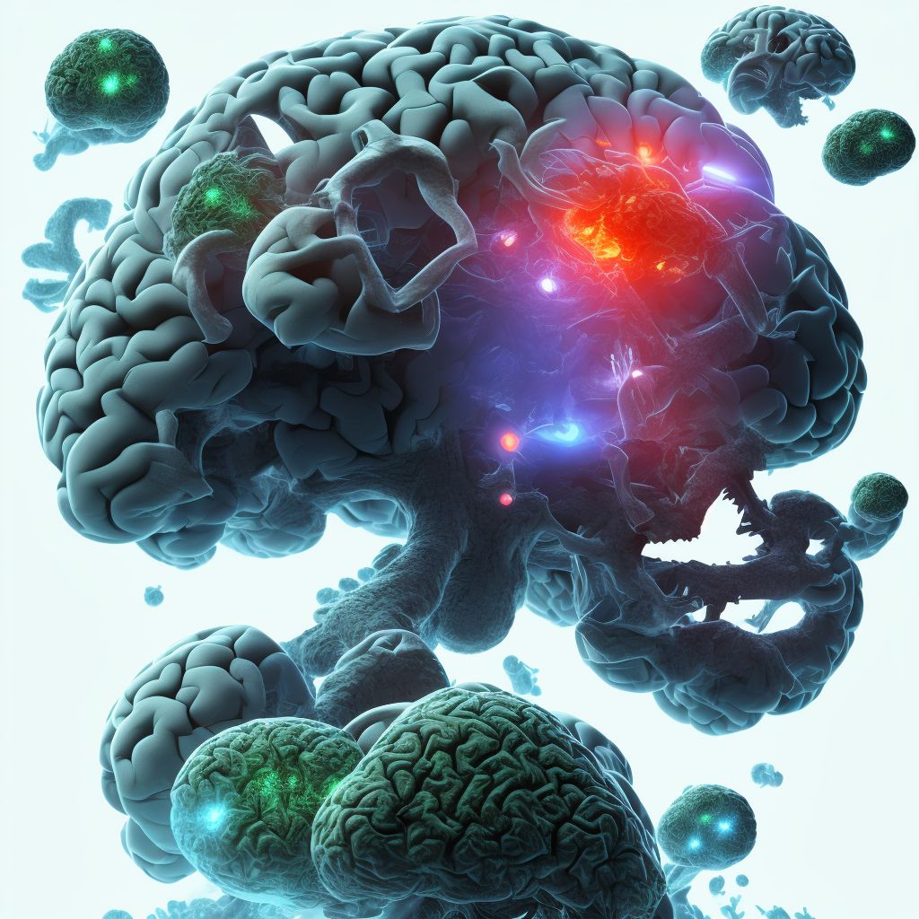 Traumatic hemorrhage of right cerebrum without loss of consciousness, initial encounter digital illustration