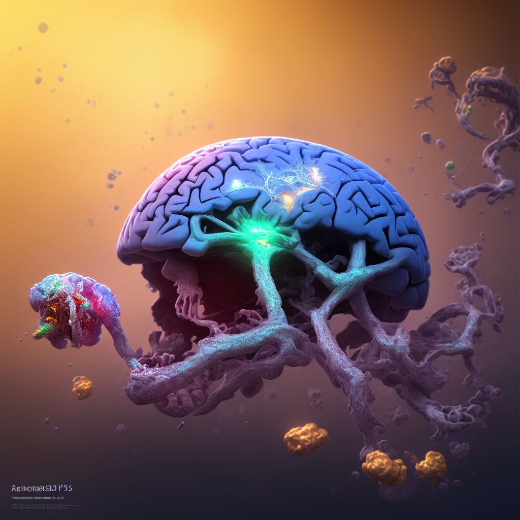 Traumatic hemorrhage of right cerebrum with loss of consciousness of 31 minutes to 59 minutes, subsequent encounter digital illustration