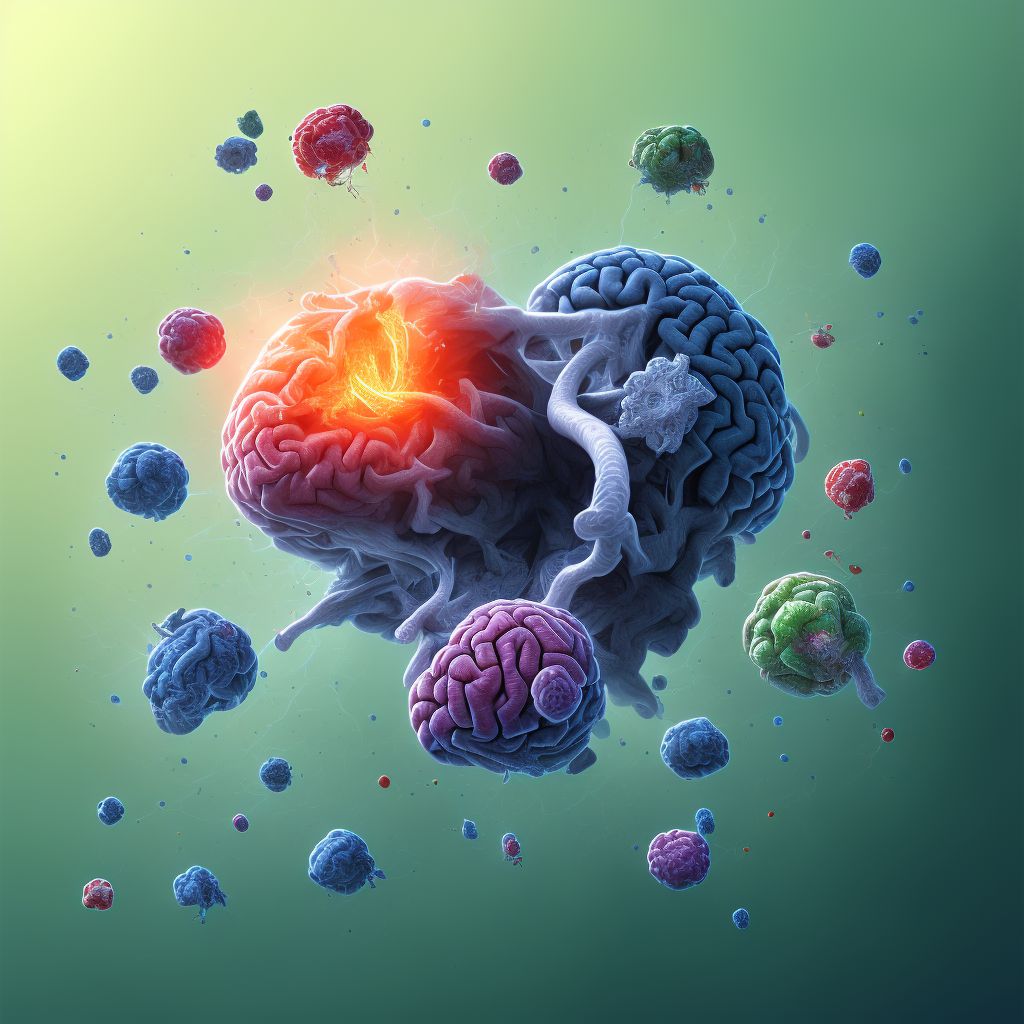 Traumatic hemorrhage of right cerebrum with loss of consciousness of 6 hours to 24 hours, subsequent encounter digital illustration