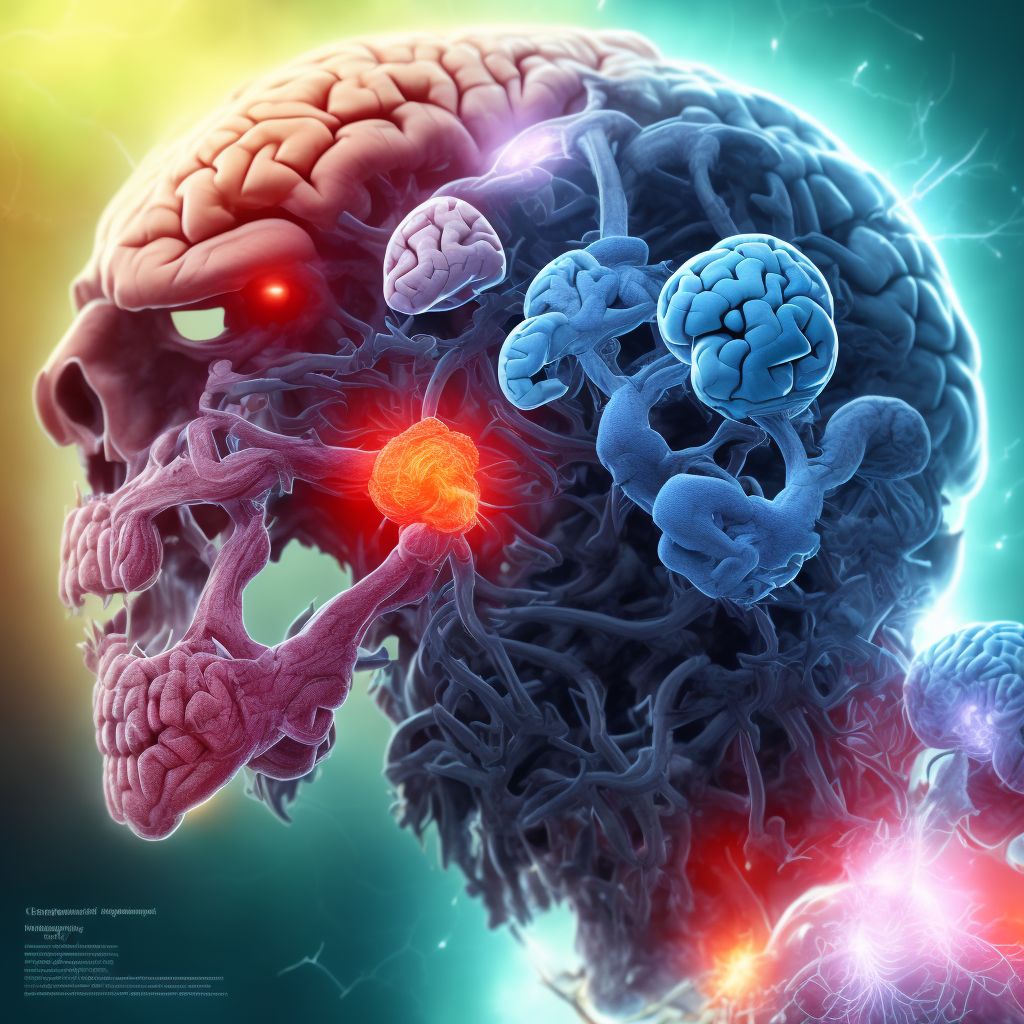 Traumatic hemorrhage of right cerebrum with loss of consciousness of unspecified duration, initial encounter digital illustration