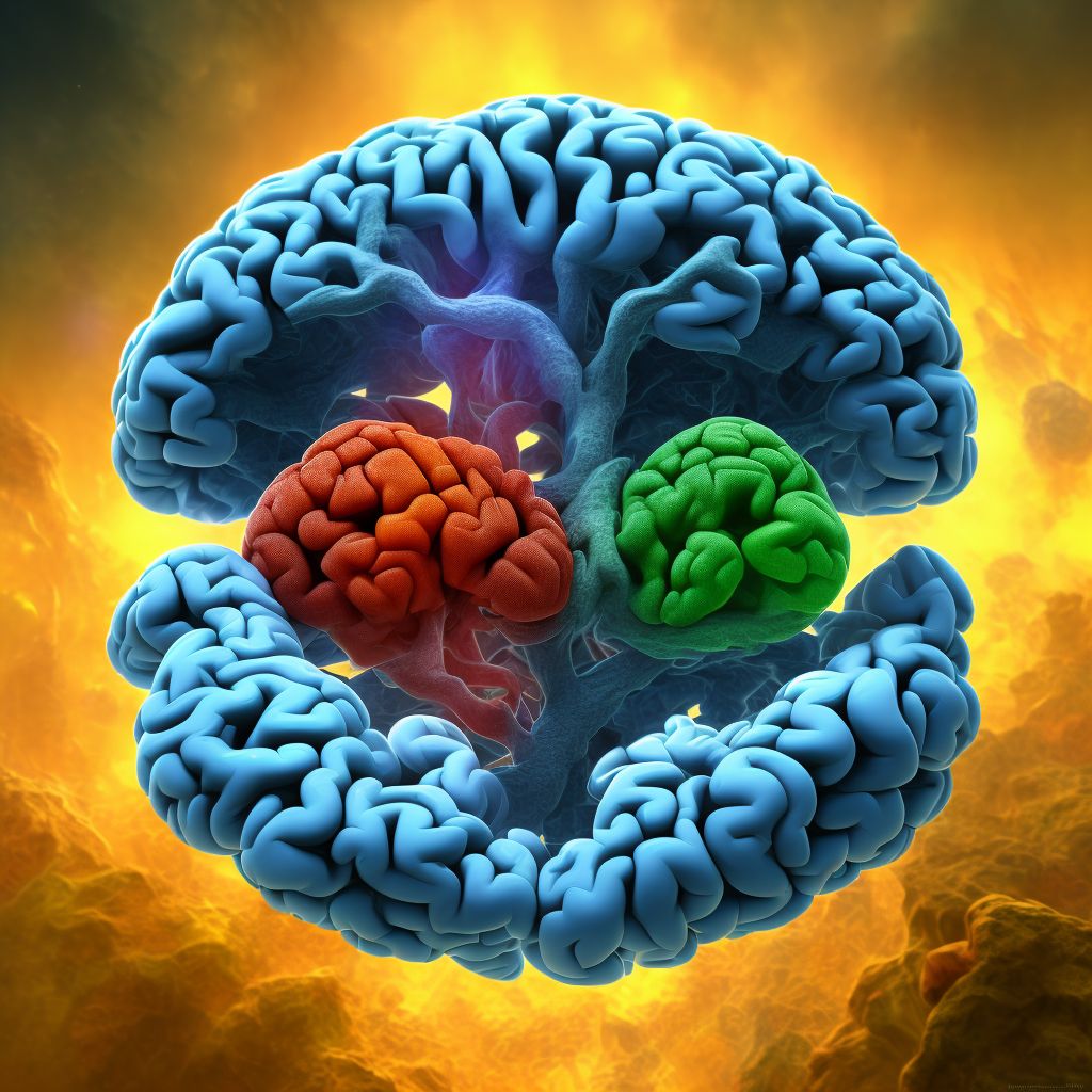 Traumatic hemorrhage of left cerebrum with loss of consciousness of 1 hours to 5 hours 59 minutes, initial encounter digital illustration