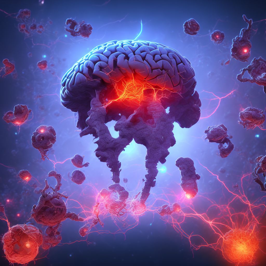 Traumatic hemorrhage of left cerebrum with loss of consciousness greater than 24 hours with return to pre-existing conscious level, initial encounter digital illustration