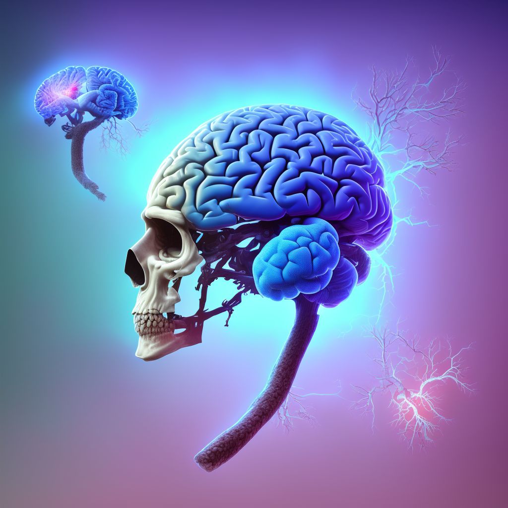 Traumatic hemorrhage of left cerebrum with loss of consciousness of any duration with death due to brain injury prior to regaining consciousness, initial encounter digital illustration