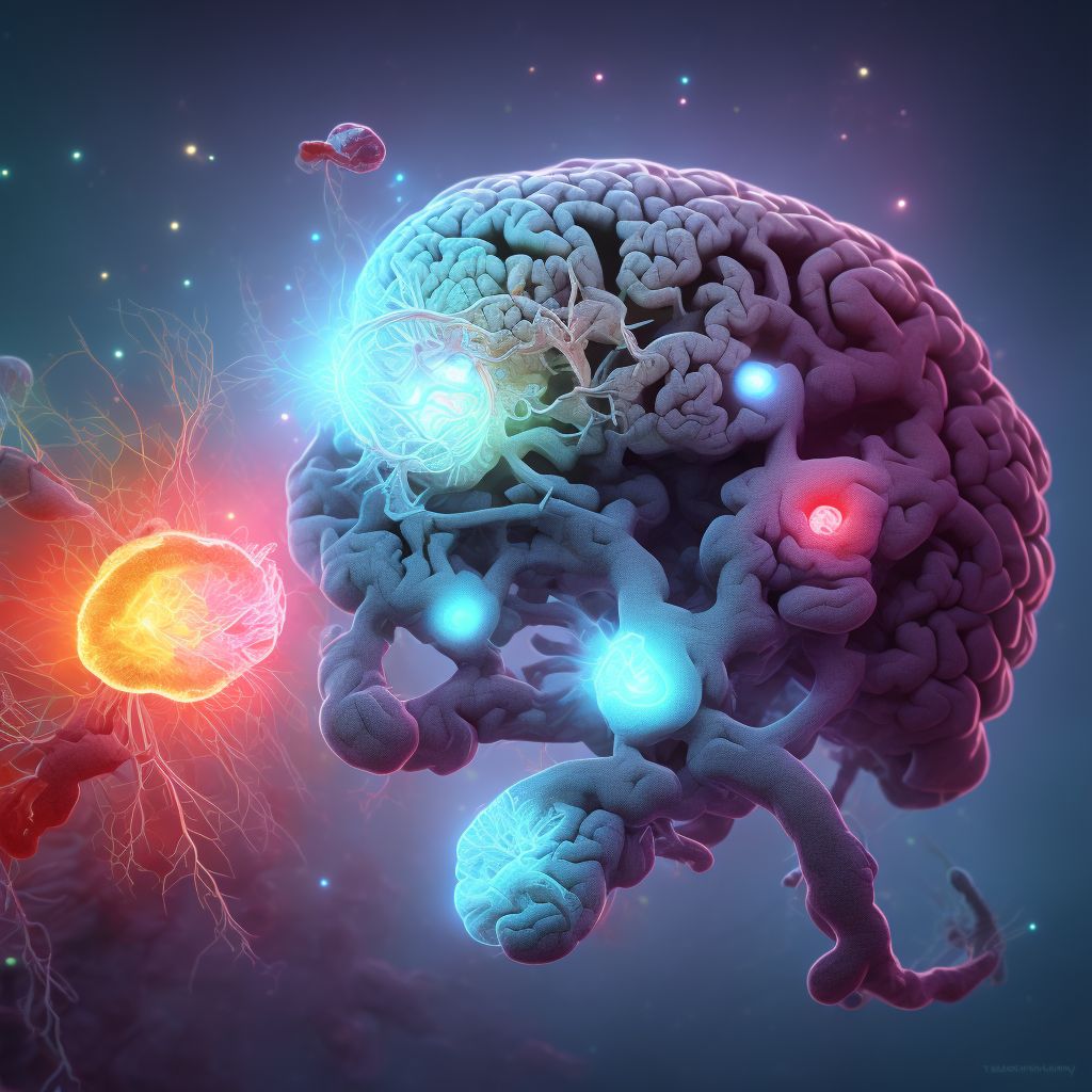 Traumatic hemorrhage of left cerebrum with loss of consciousness status unknown, initial encounter digital illustration