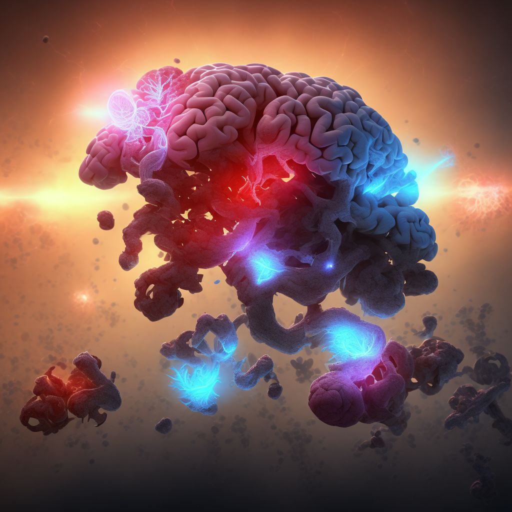 Traumatic hemorrhage of cerebrum, unspecified, with loss of consciousness of 1 hours to 5 hours 59 minutes, initial encounter digital illustration