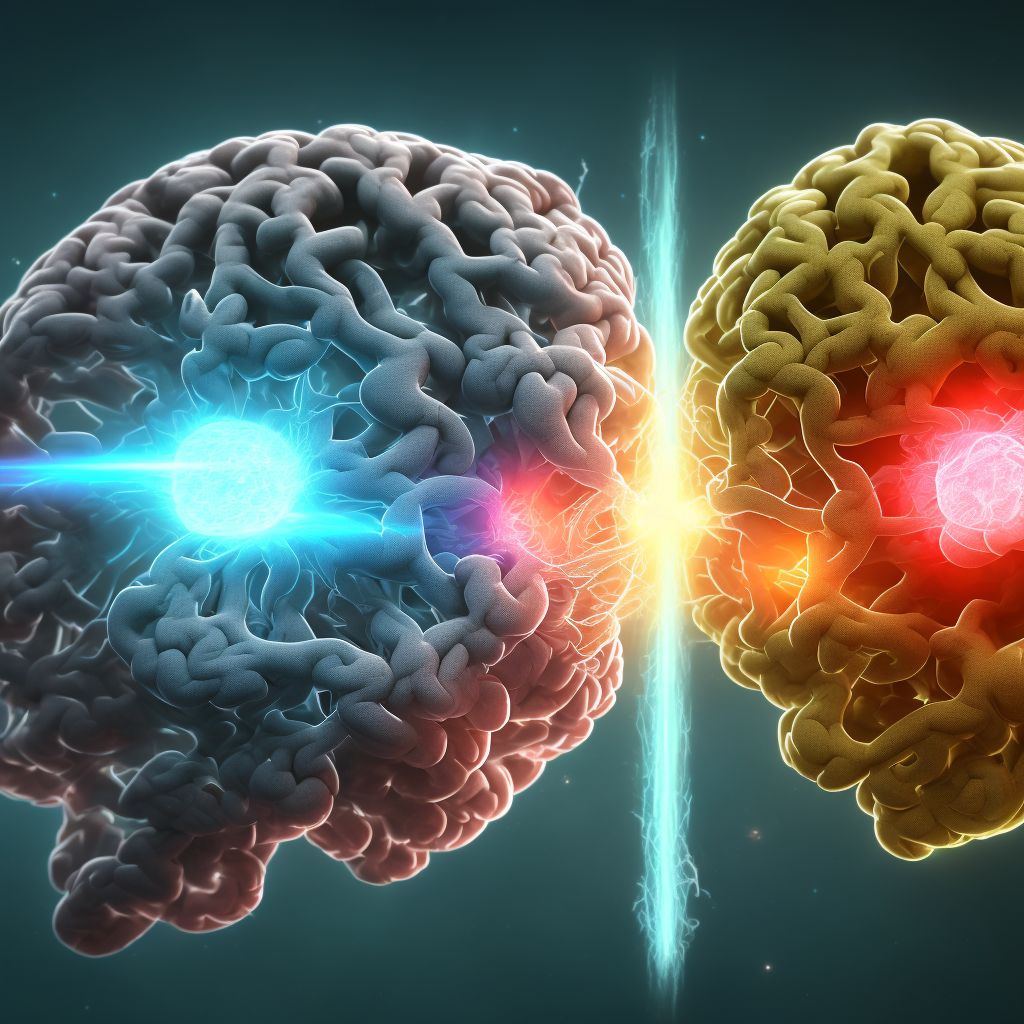 Traumatic hemorrhage of cerebrum, unspecified, with loss of consciousness greater than 24 hours with return to pre-existing conscious level, subsequent encounter digital illustration