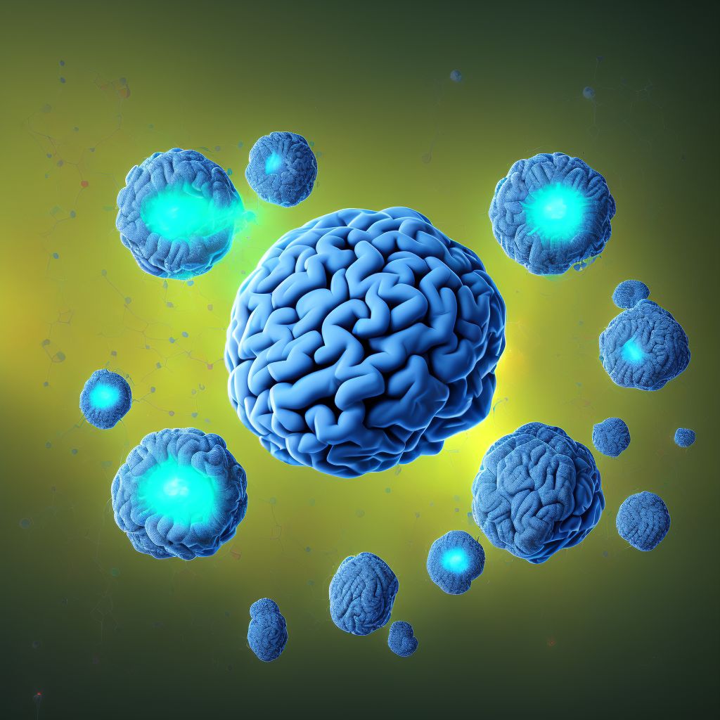 Traumatic hemorrhage of cerebrum, unspecified, with loss of consciousness greater than 24 hours with return to pre-existing conscious level, sequela digital illustration