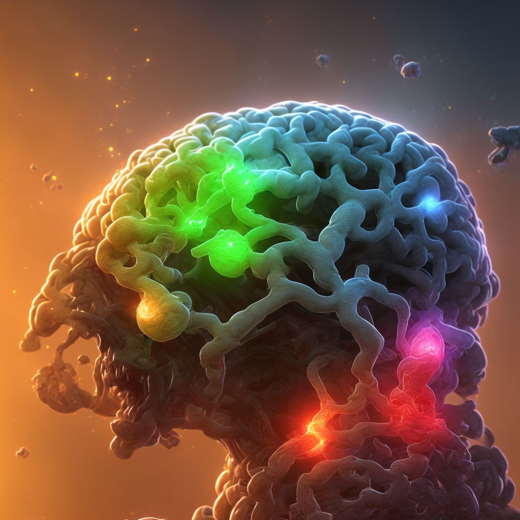 Traumatic hemorrhage of cerebrum, unspecified, with loss of consciousness of unspecified duration, subsequent encounter digital illustration