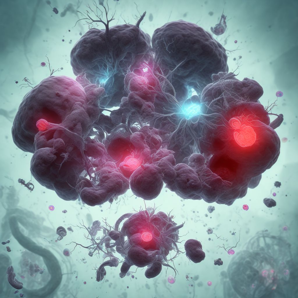 Contusion, laceration, and hemorrhage of brainstem with loss of consciousness of 31 minutes to 59 minutes, subsequent encounter digital illustration