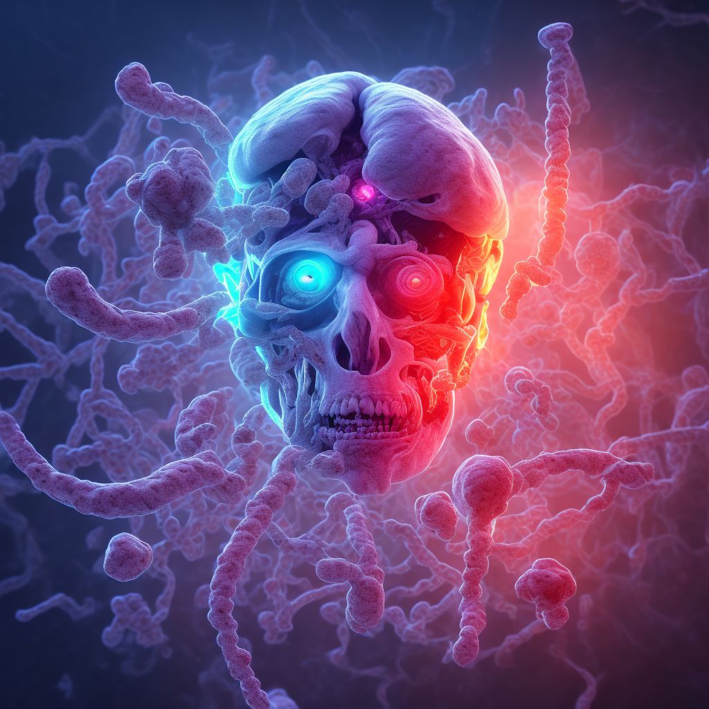 Contusion, laceration, and hemorrhage of brainstem with loss of consciousness greater than 24 hours with return to pre-existing conscious level, subsequent encounter digital illustration