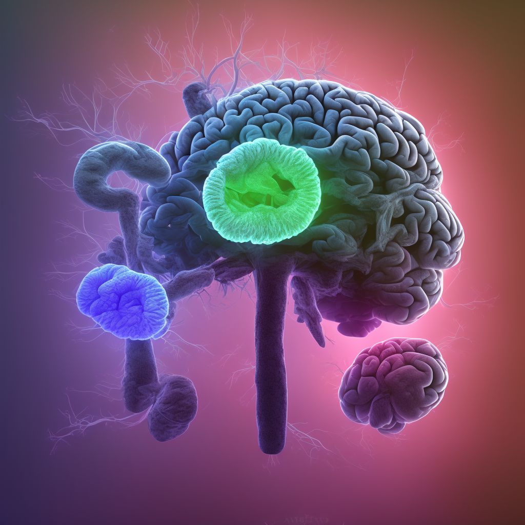 Contusion, laceration, and hemorrhage of brainstem with loss of consciousness of any duration with death due to brain injury prior to regaining consciousness, sequela digital illustration