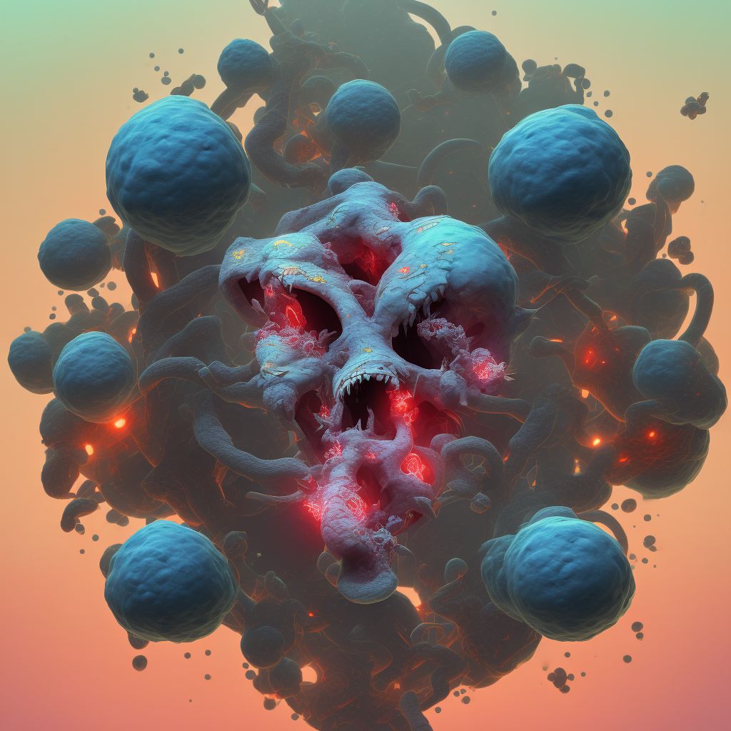 Contusion, laceration, and hemorrhage of brainstem with loss of consciousness status unknown, initial encounter digital illustration