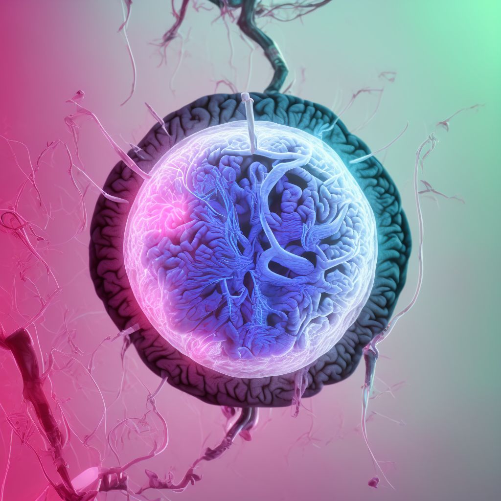 Epidural hemorrhage with loss of consciousness of any duration with death due to brain injury prior to regaining consciousness, sequela digital illustration