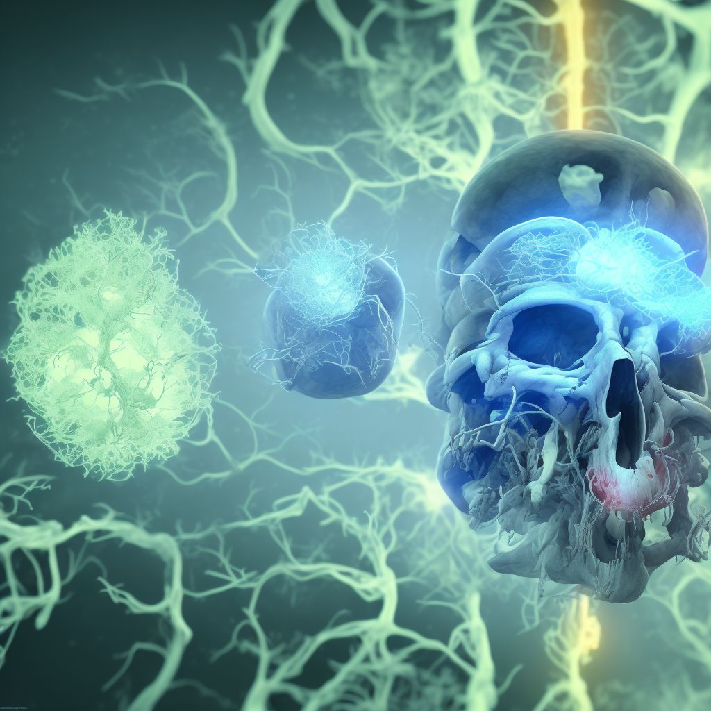 Traumatic subdural hemorrhage with loss of consciousness of unspecified duration, subsequent encounter digital illustration