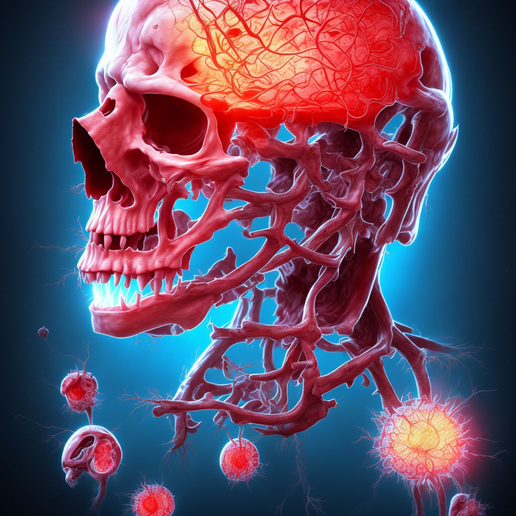 Traumatic subarachnoid hemorrhage with loss of consciousness of any duration with death due to other cause prior to regaining consciousness, subsequent encounter digital illustration