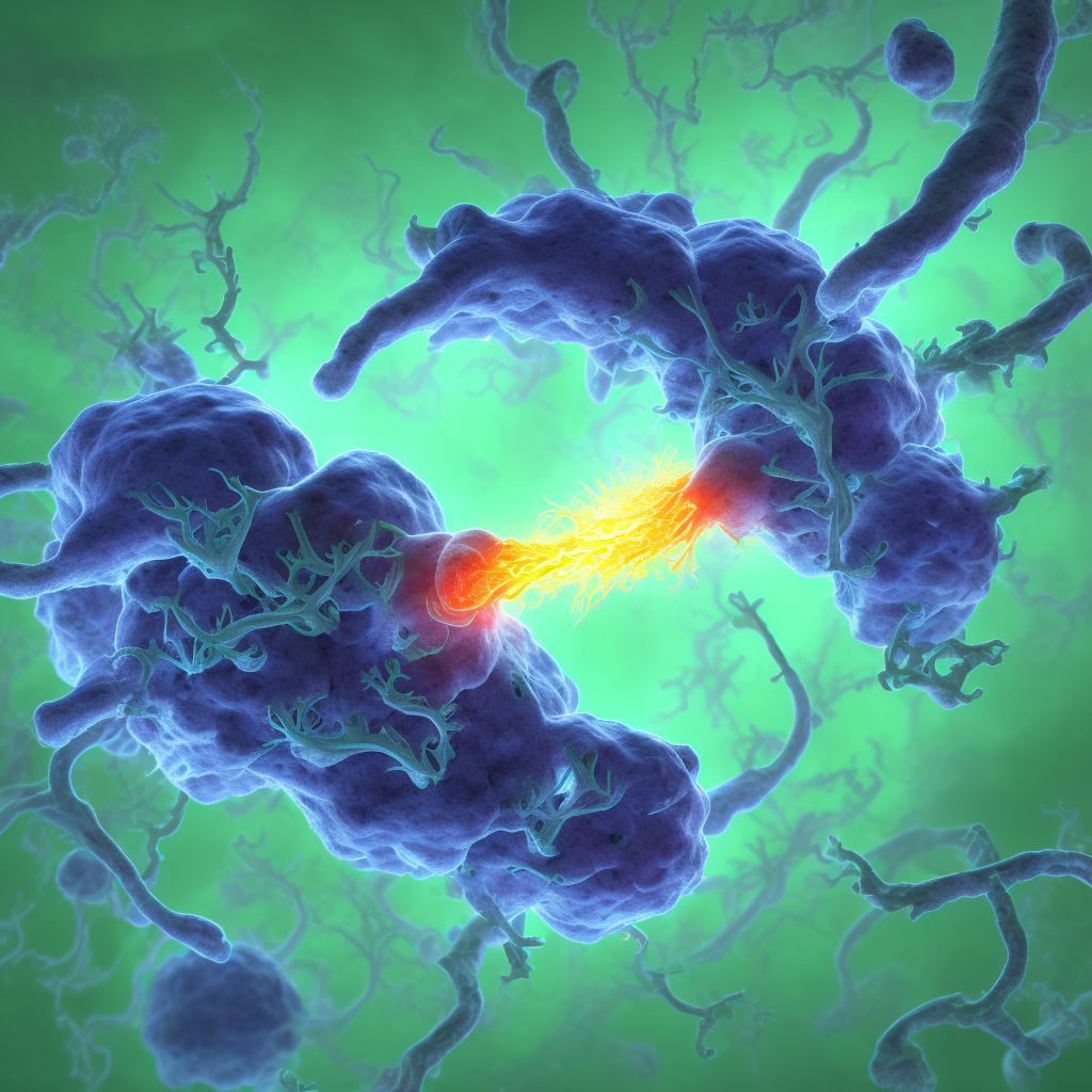 Traumatic subarachnoid hemorrhage with loss of consciousness of unspecified duration, sequela digital illustration