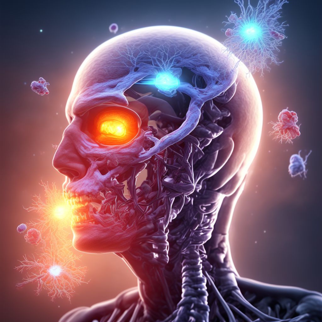 Injury of right internal carotid artery, intracranial portion, not elsewhere classified with loss of consciousness greater than 24 hours with return to pre-existing conscious level, subsequent encounter digital illustration