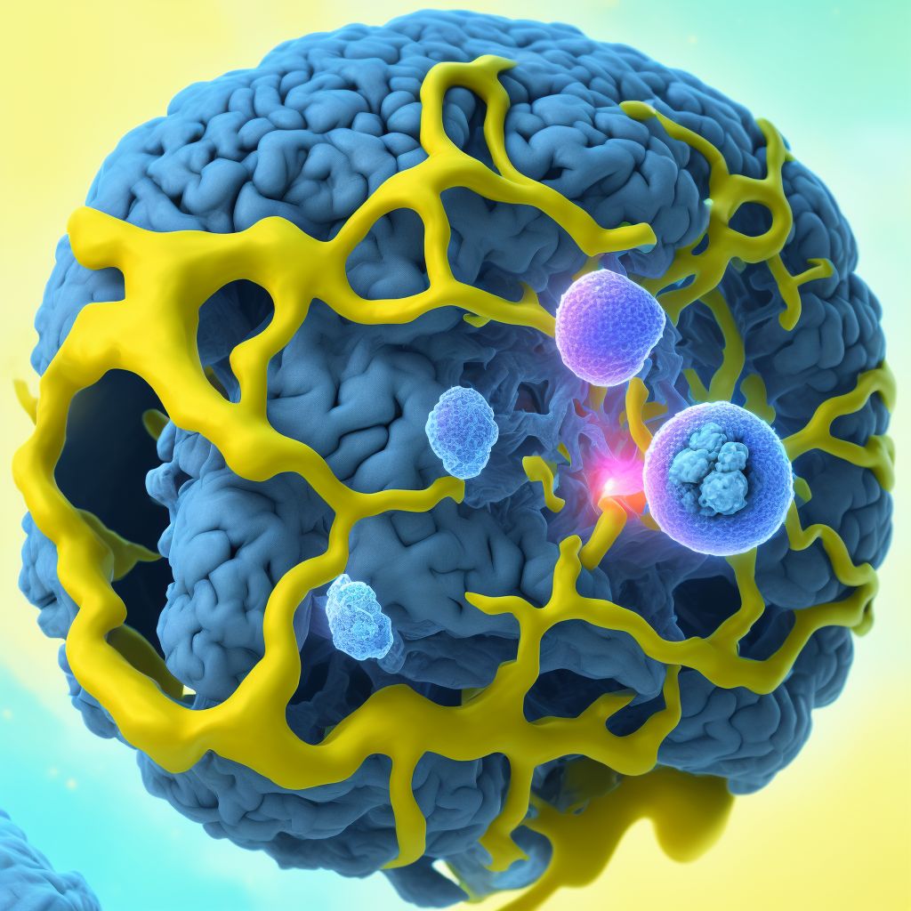 Other specified intracranial injury with loss of consciousness of 30 minutes or less, sequela digital illustration