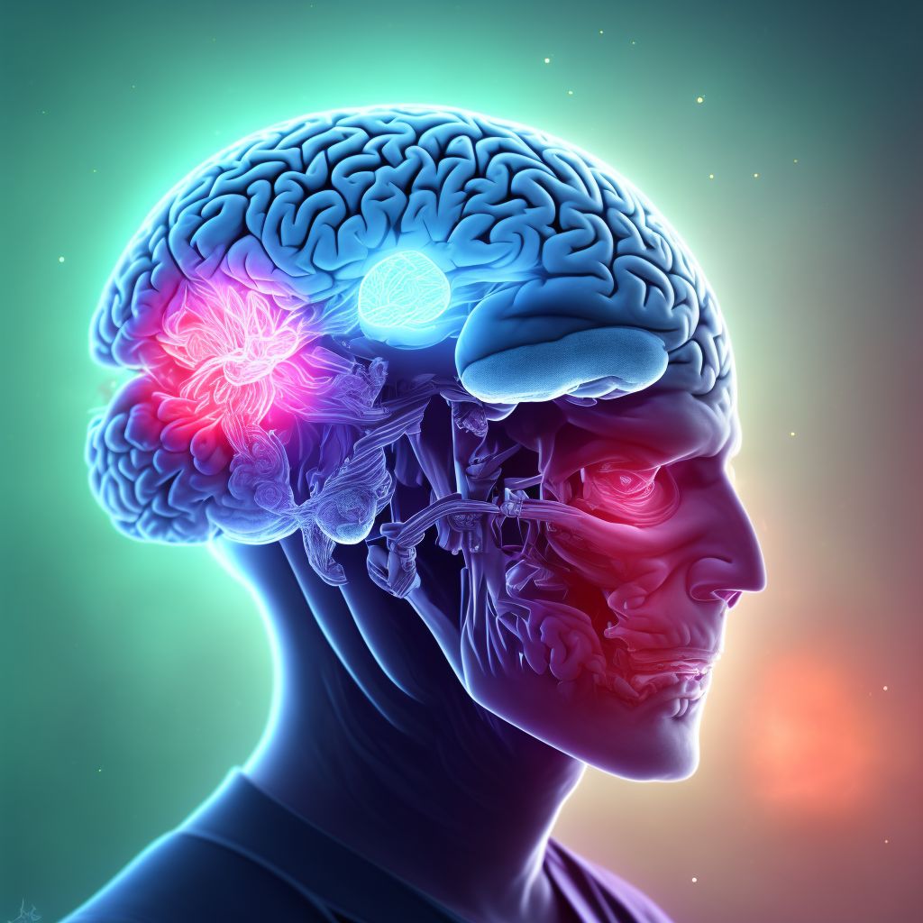 Other specified intracranial injury with loss of consciousness of any duration with death due to brain injury prior to regaining consciousness, sequela digital illustration