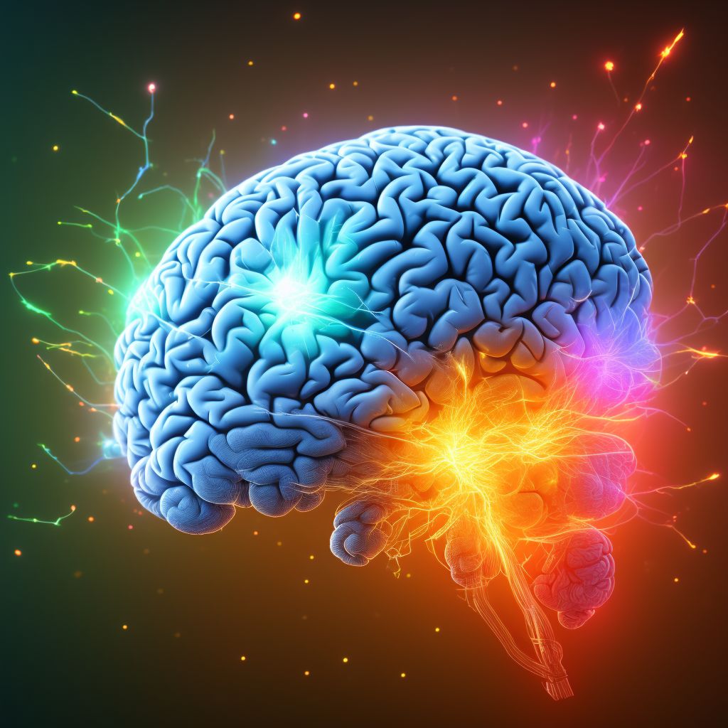 Primary blast injury of brain, not elsewhere classified with loss of consciousness of 1 hour to 5 hours 59 minutes, initial encounter digital illustration