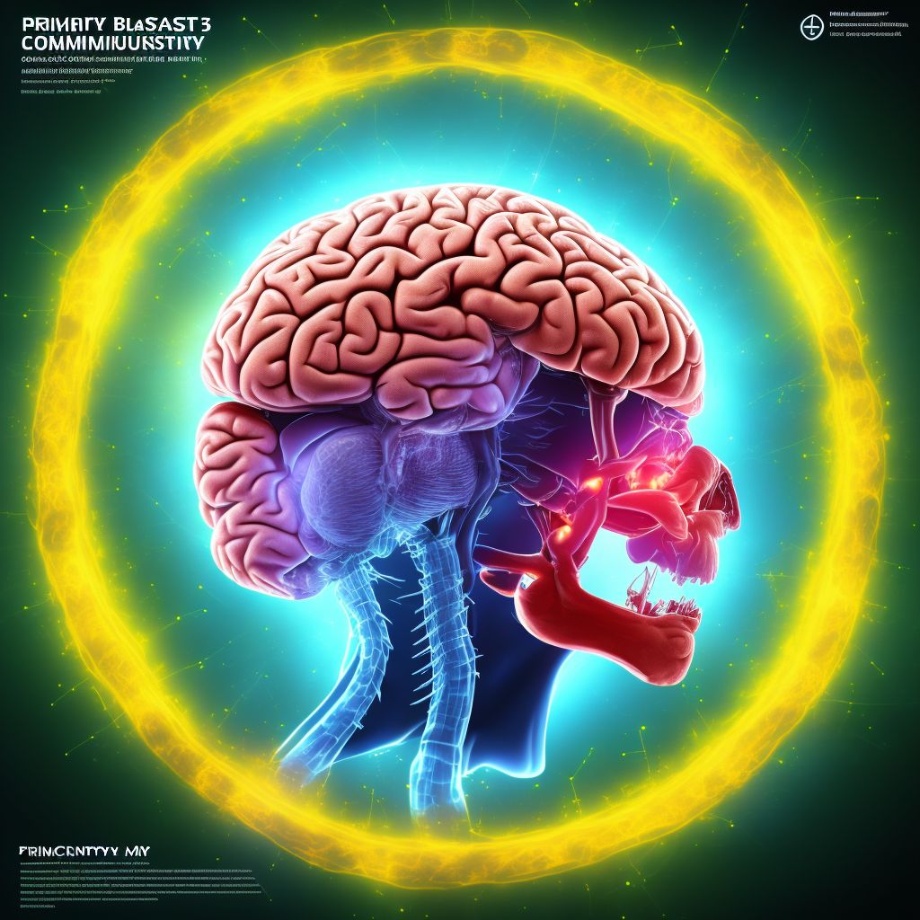 Primary blast injury of brain, not elsewhere classified with loss of consciousness of 6 hours to 24 hours, initial encounter digital illustration