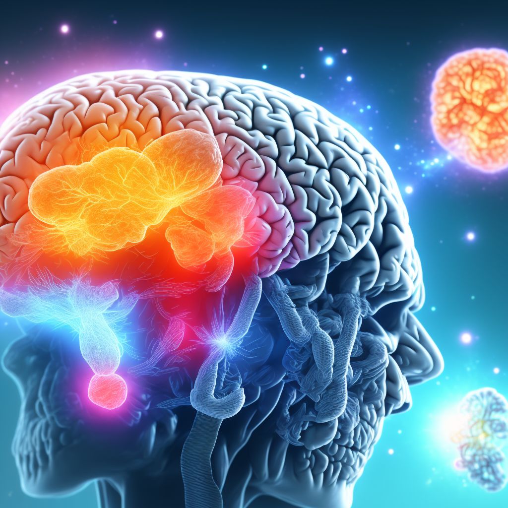 Primary blast injury of brain, not elsewhere classified with loss of consciousness of unspecified duration, initial encounter digital illustration