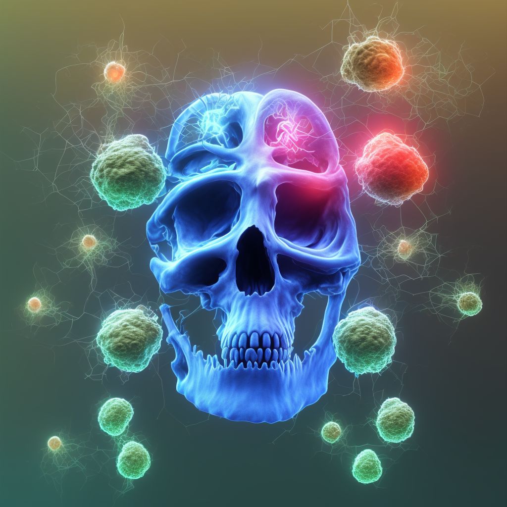 Unspecified intracranial injury with loss of consciousness of 30 minutes or less, subsequent encounter digital illustration