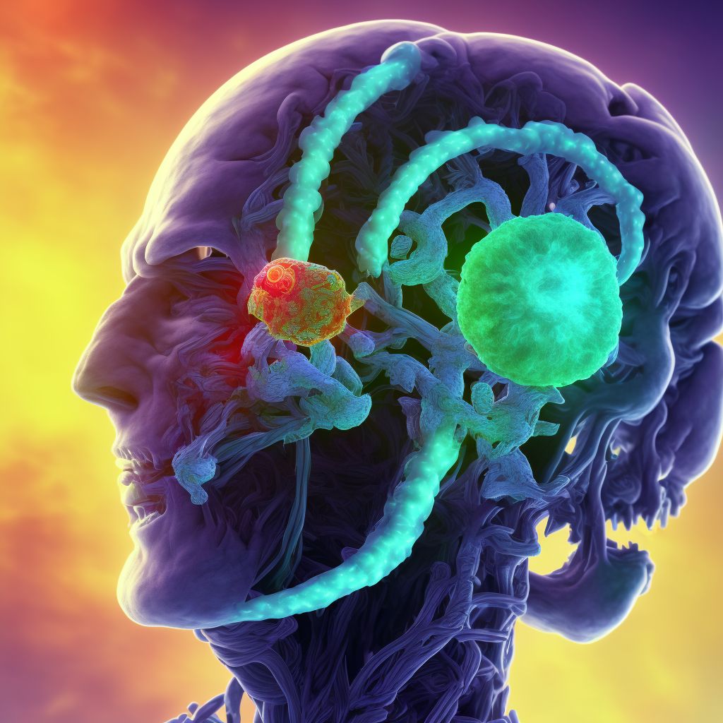 Unspecified intracranial injury with loss of consciousness greater than 24 hours with return to pre-existing conscious level, sequela digital illustration