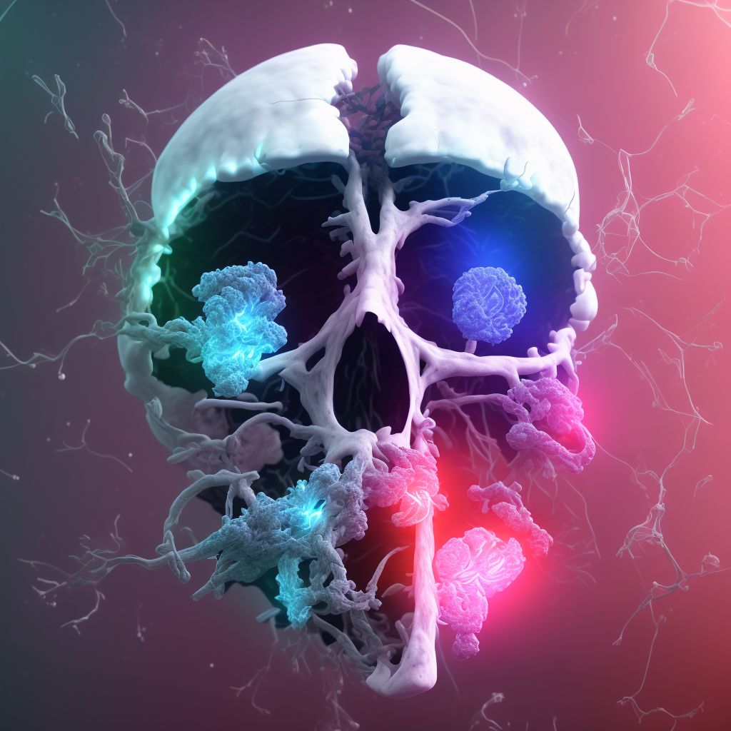 Unspecified intracranial injury with loss of consciousness of unspecified duration, sequela digital illustration