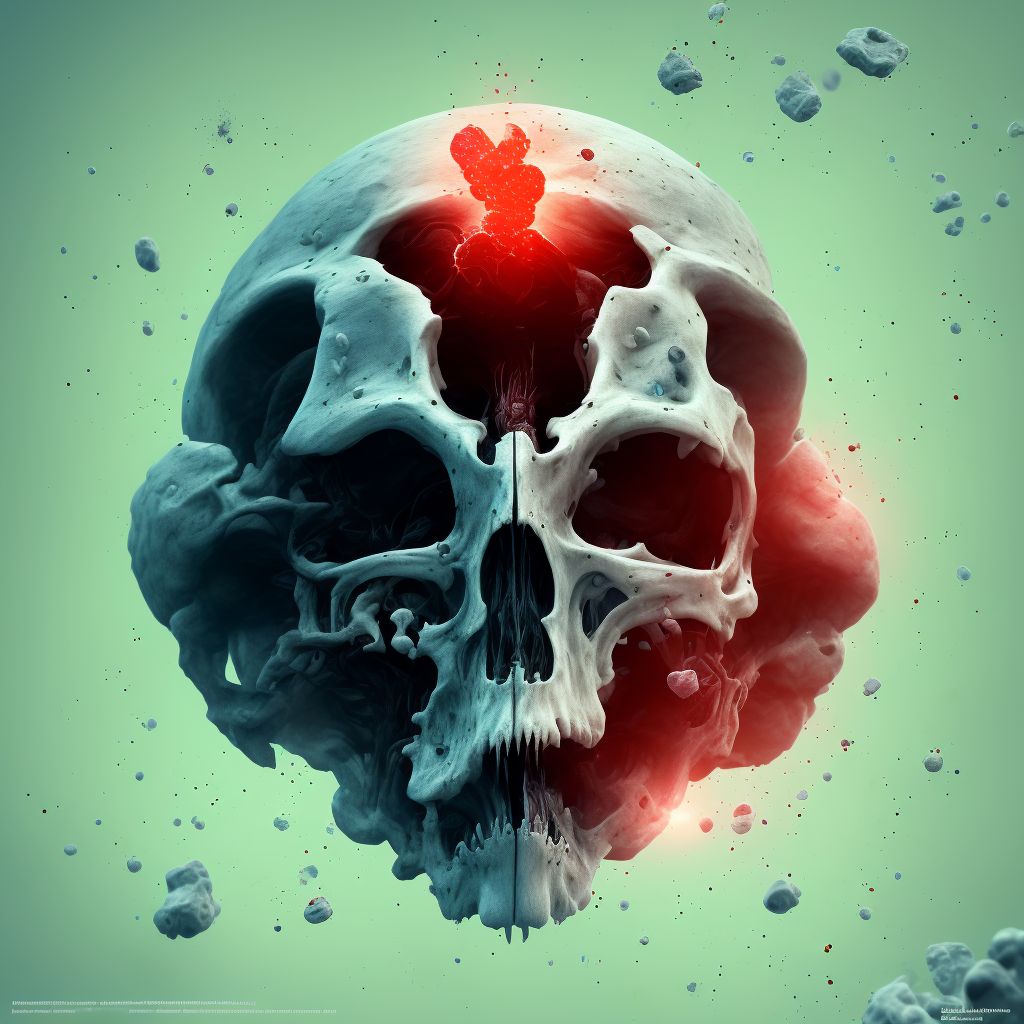 Unspecified injury of head, initial encounter digital illustration