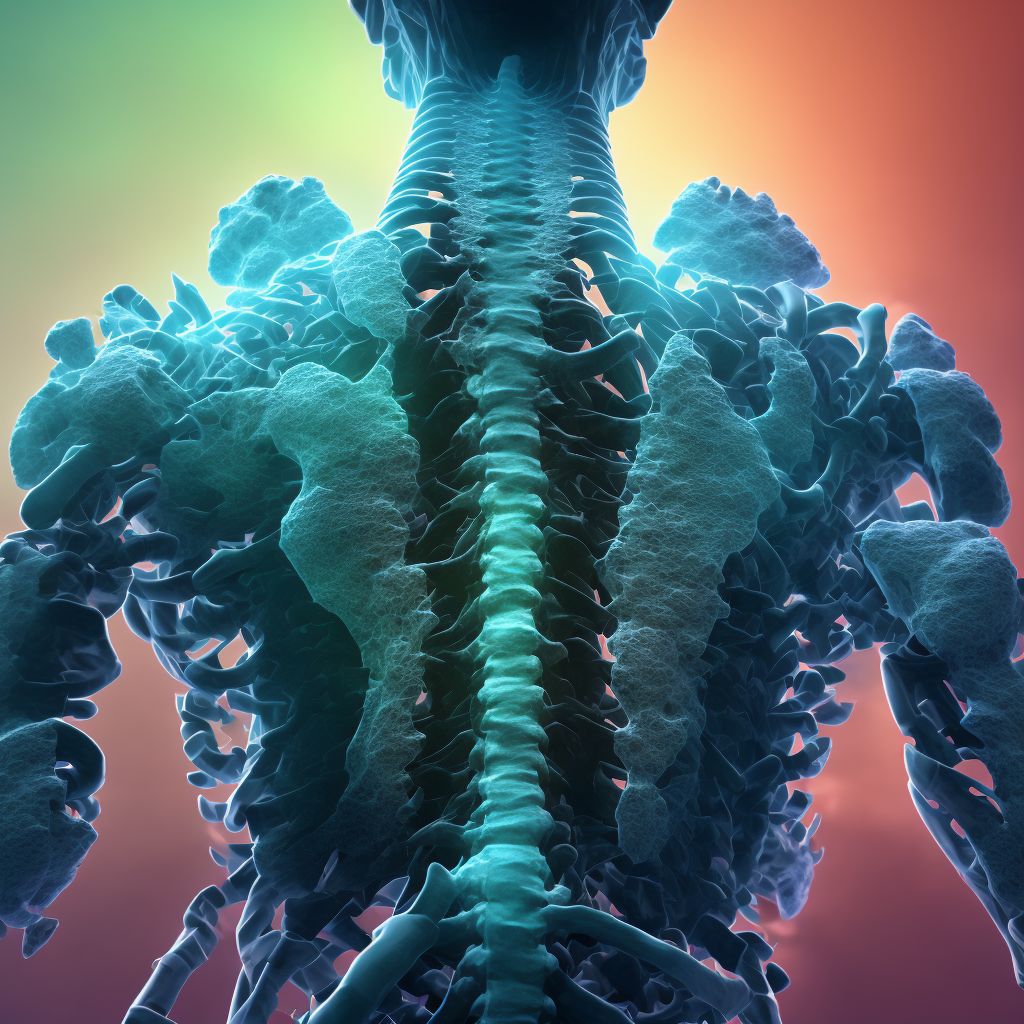 Unspecified traumatic displaced spondylolisthesis of second cervical vertebra, initial encounter for closed fracture digital illustration