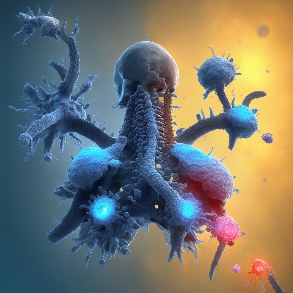 Other traumatic displaced spondylolisthesis of second cervical vertebra, sequela digital illustration