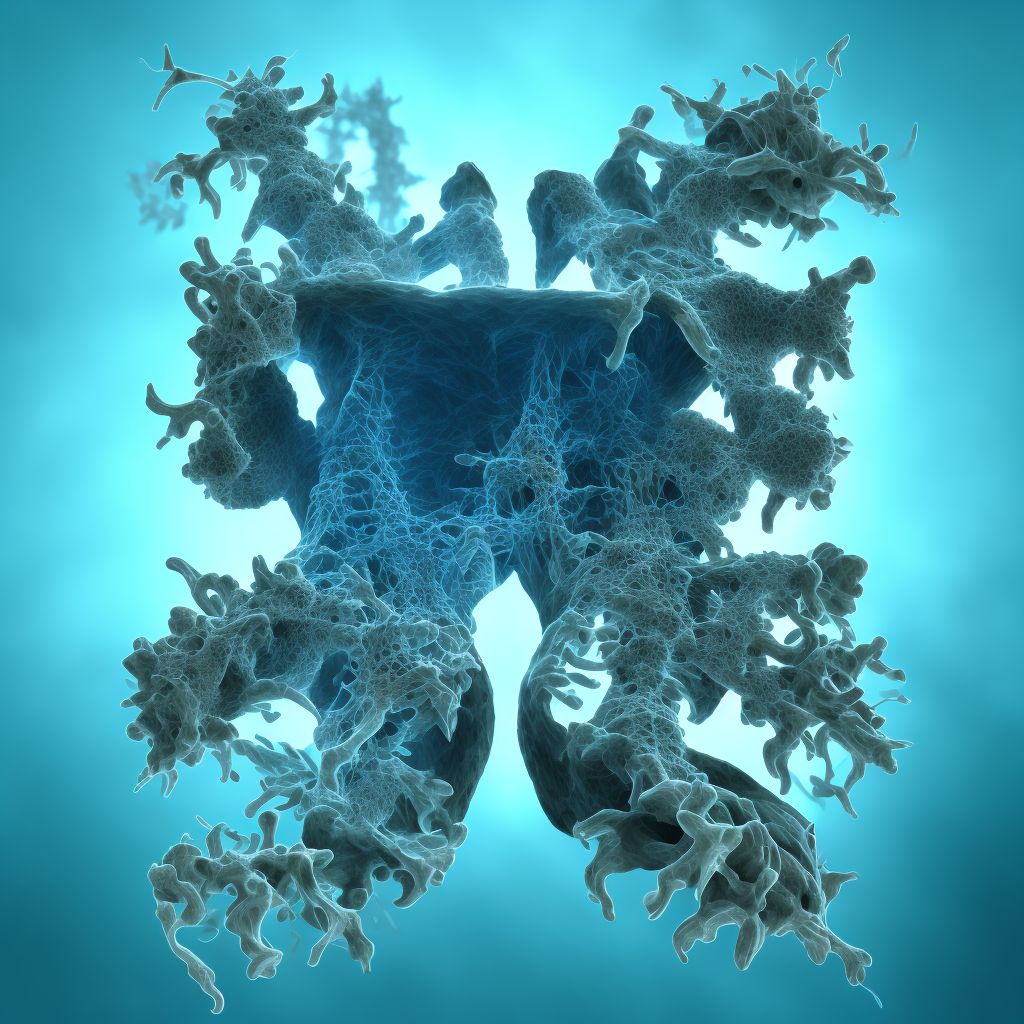 Unspecified traumatic nondisplaced spondylolisthesis of third cervical vertebra, subsequent encounter for fracture with nonunion digital illustration